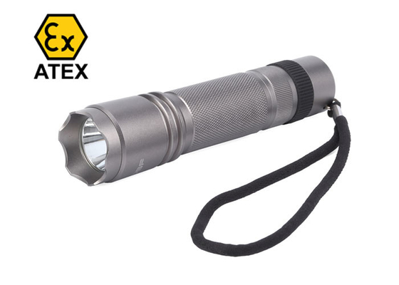 Approvazione di alluminio dell'argento ATEX LED della torcia elettrica protetta contro le esplosioni di IP66 100Lm 1W
